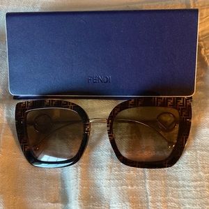 Fendi 55mm cat eye sunglasses